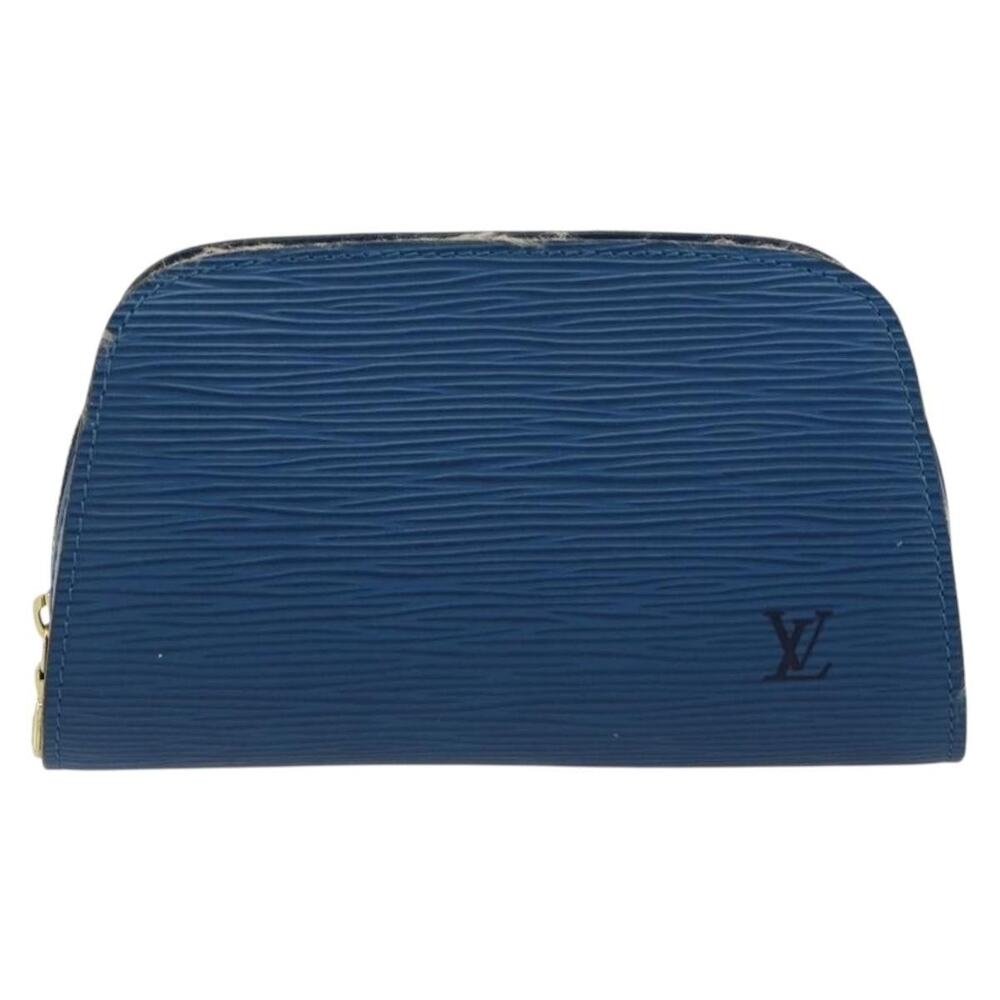 Louis Vuitton Epi Dauphine PM Pouch Blue